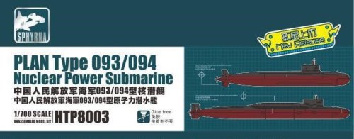 Przejdź do produktu Sphyrna SPHTP8003 - 1:700 PLAN Type 093/094 Nuclear Power Submarine Painted Version