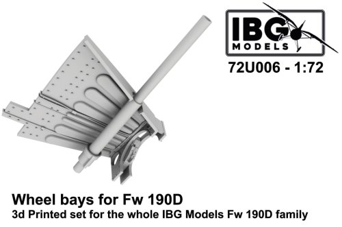 Przejdź do produktu IBG 72U006 - 1:72 Wheel Bays for Fw 190D 3D Printed Set for The Whole IBG Fw 190D Family