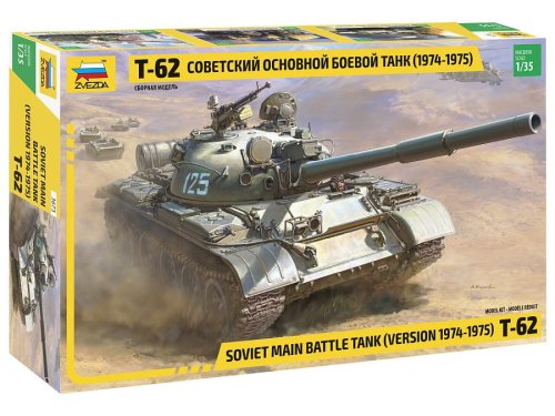 Przejdź do produktu Zvezda 3673 - 1:35 T-62 Soviet MBT Version 1974-75