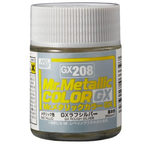 Przejdź do produktu Mr.Hobby GX208 - Farba Metal Rough Silver 18 ml