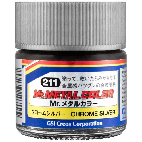 Przejdź do produktu Mr.Hobby MC211 - Farba Mr. Metal Chrom Silver 10 ml