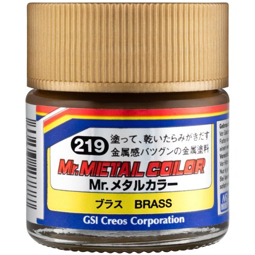 Przejdź do produktu Mr.Hobby MC219 - Farba Mr. Metal Brass 10 ml