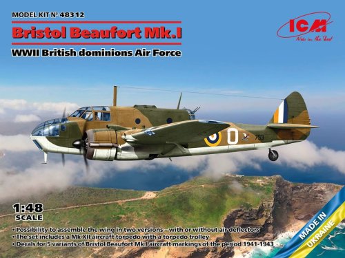 Przejdź do produktu ICM 48312 - 1:48 Bristol Beaufort Mk.I WWII British dominions Air Force