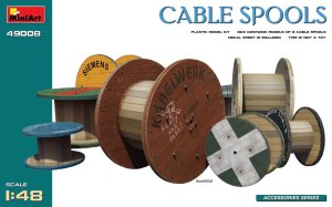 Miniart 49008 - 1:48 Cable Spools Accessories Series