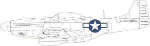 Eduard EX954 - 1:48 P-51D national insignia