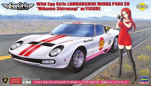 Przejdź do produktu Hasegawa SP544 52344 - 1:24 Egg Girls Wild Egg Girls Lamborghini Miura P400 SV Mikumo Shiranagi w/ Figure