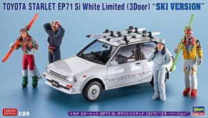 Hasegawa 20610 - 1:24 Toyota Starlet EP71 Si White Limited 3 Door Ski Version