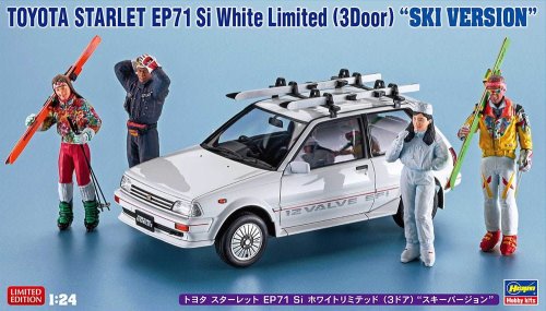 Przejdź do produktu Hasegawa 20610 - 1:24 Toyota Starlet EP71 Si White Limited 3 Door Ski Version