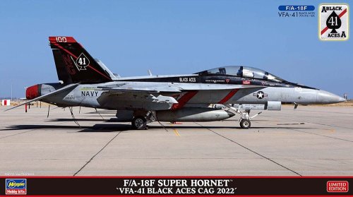 Przejdź do produktu Hasegawa 02429 - 1:72 F/A-18F Super Hornet VFA-41 Black Aces CAG 2022