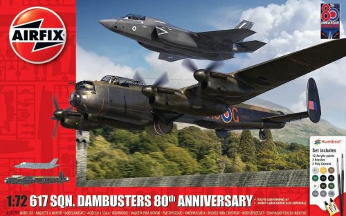 Przejdź do produktu Airfix 50191 - 1:72 617th Sqn. Dambusters 80th Anniversary F-35 & Avro Lancaster - modele z farbami