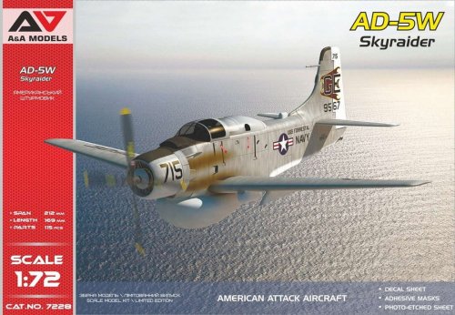 Przejdź do produktu A&A Models 7228 - 1:72 AD-5W Skyraider