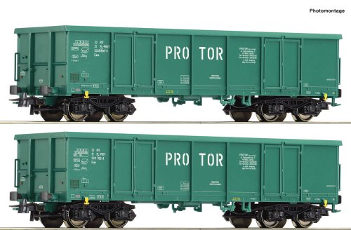 Przejdź do produktu ROCO 77032 H0 - Zestaw 2 wagonów węglarek Protor