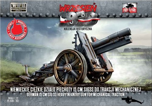 Przejdź do produktu First to Fight 102 - Wrzesień 1939 - 1:72 Niemieckie ciężkie działo piechoty 15cm SIG33 do trakcji mechanicznej