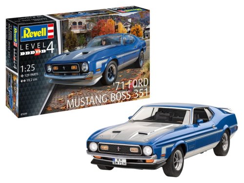 Przejdź do produktu Revell 67699 - 1:25 1971 Ford Mustang Boss 351 model z farbami