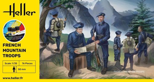 Przejdź do produktu Heller 57223 - 1:35 French Mountain Troops model z farbami