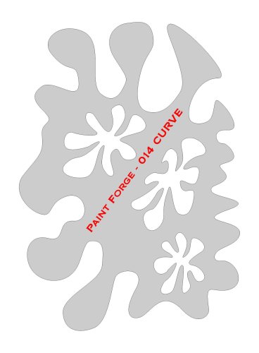 Przejdź do produktu Paint Forge PFST014M - Curve Stencils M - szablon malarski