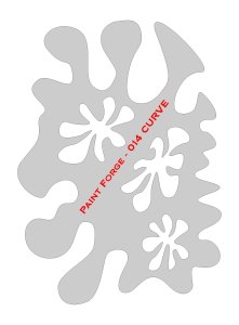 Paint Forge PFST014L - Curve Stencils L - szablon malarski