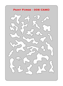 Paint Forge PFST008M - Camo Stencils M - szablon malarski