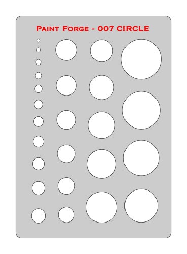 Przejdź do produktu Paint Forge PFST007M - Circle Stencils M - szablon malarski