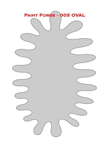 Przejdź do produktu Paint Forge PFST005M - Oval Stencils M - szablon malarski
