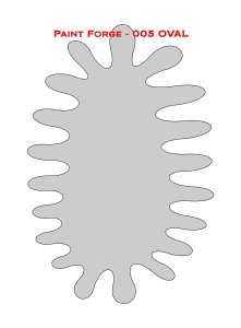 Paint Forge PFST005L - Oval Stencils L - szablon malarski