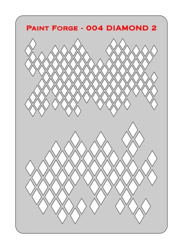 Przejdź do produktu Paint Forge PFST004L - Diamonds 2 Stencils L - szablon malarski