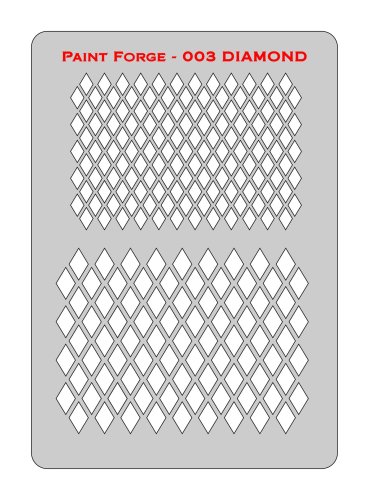 Przejdź do produktu Paint Forge PFST003M - Diamonds Stencils M - szablon malarski