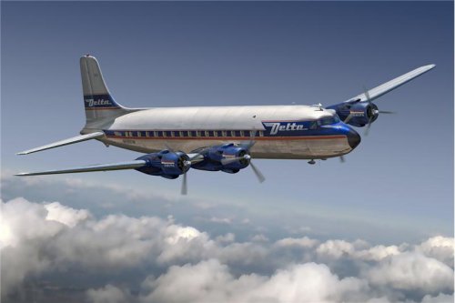 Przejdź do produktu RODEN 304 - 1:144 Douglas DC-6 USA Delta Airlines