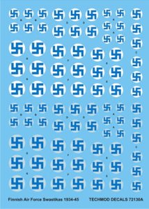 TECHMOD 72130 - 1:72 Finnish Air Force Swastikas and Serials 1934-45