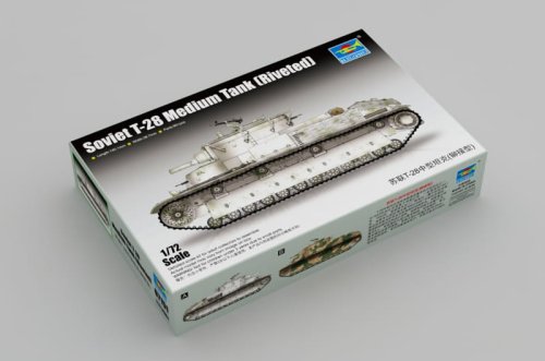 Przejdź do produktu TRUMPETER 07151 - 1:72 Soviet T-28 Medium Tank (Riveted)