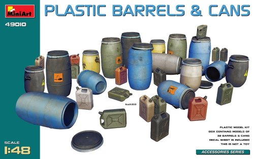 Przejdź do produktu Miniart 49010 - 1:48 Plastic Barrels & Cans