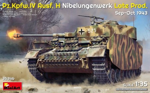 Przejdź do produktu Miniart 35346 - 1:35 Pz.Kpfw. IV Ausf. H Nibelungenwerk Late Prod. Sep-Oct 1943