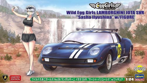 Przejdź do produktu Hasegawa SP556 52356 - 1:24 Wild Egg Girls Lamborghini Jota SVR Sasha Ilyushina w/ Figure
