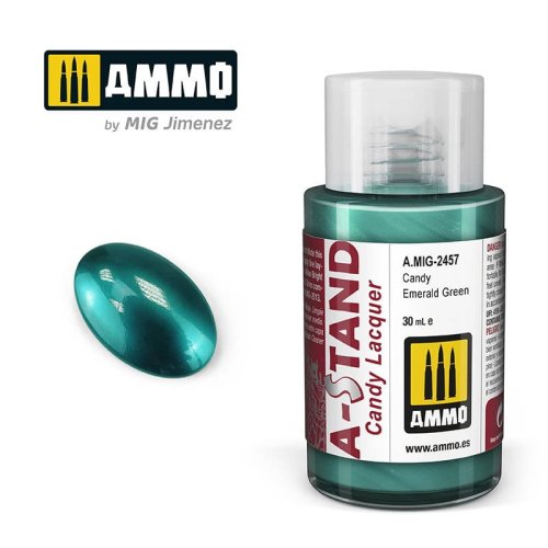 Przejdź do produktu Ammo Mig 2457 - Farba A-Stand Candy Emerald Green 30 ml