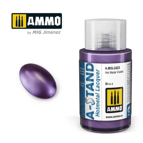 Przejdź do produktu Ammo Mig 2423 - Farba A-Stand Hot Metal Violet 30 ml