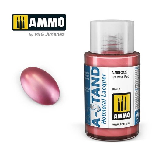 Przejdź do produktu Ammo Mig 2420 - Farba A-Stand Hot Metal Red 30 ml