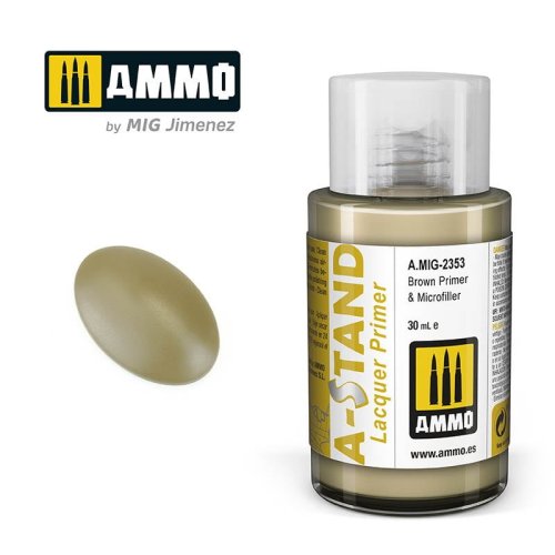 Przejdź do produktu Ammo Mig 2353 - Podkład A-Stand Brown Primer & Microfiller 30 ml