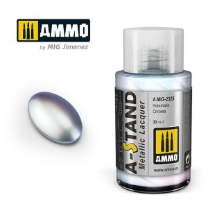 Ammo Mig 2325 - Farba A-Stand Metallic Holomatic Chrome 30 ml