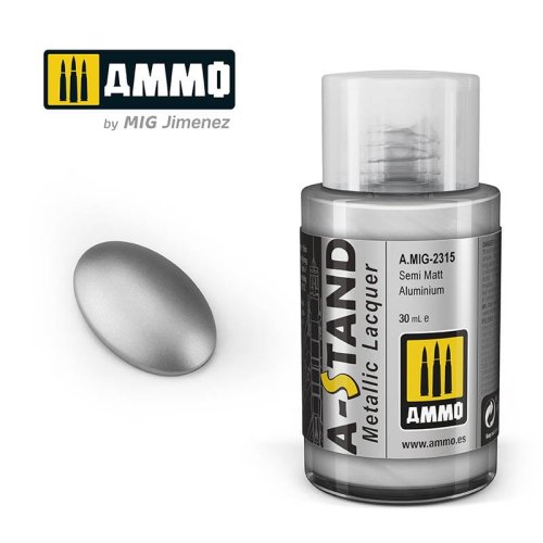 Przejdź do produktu Ammo Mig 2315 - Farba A-Stand Metallic Semi Matt Aluminium 30 ml