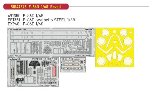 Przejdź do produktu Eduard BIG49375 - 1:48 F-86D