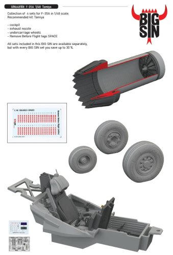 Przejdź do produktu Eduard SIN648108 - 1:48 F-35A