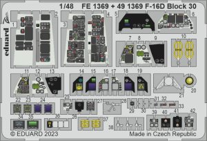 Eduard FE1369 - 1:48 F-16D Block 30