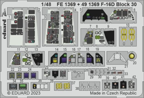 Przejdź do produktu Eduard FE1369 - 1:48 F-16D Block 30