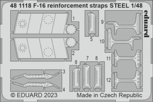 Eduard 481118 - 1:48 F-16 reinforcement straps - Steel