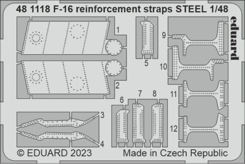 Przejdź do produktu Eduard 481118 - 1:48 F-16 reinforcement straps - Steel