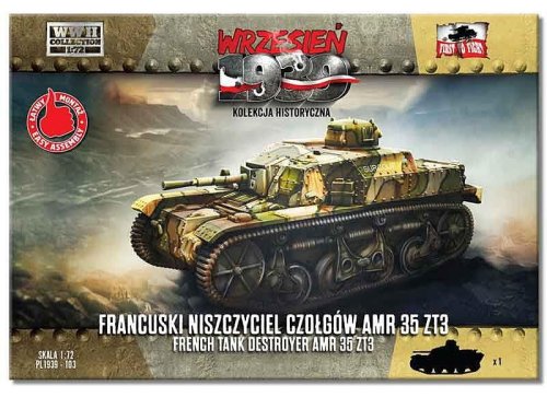 Przejdź do produktu First To Fight 103 - Wrzesień 1939 - 1:72 Francuski niszczyciel czołgów AMR 35 ZT3
