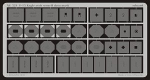EDUARD XL521 - 1:32 F-15 etch stencil data mask -etch