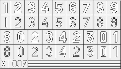 Przejdź do produktu EDUARD XT007 - 1:35 German Numbers Small