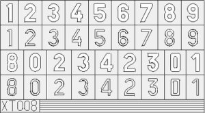 EDUARD XT009 - 1:35 German Numbers Large