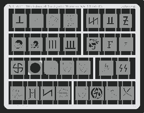 Przejdź do produktu EDUARD XT032 - 1:35 Divisional Insignia Waffen SS 1940-45
